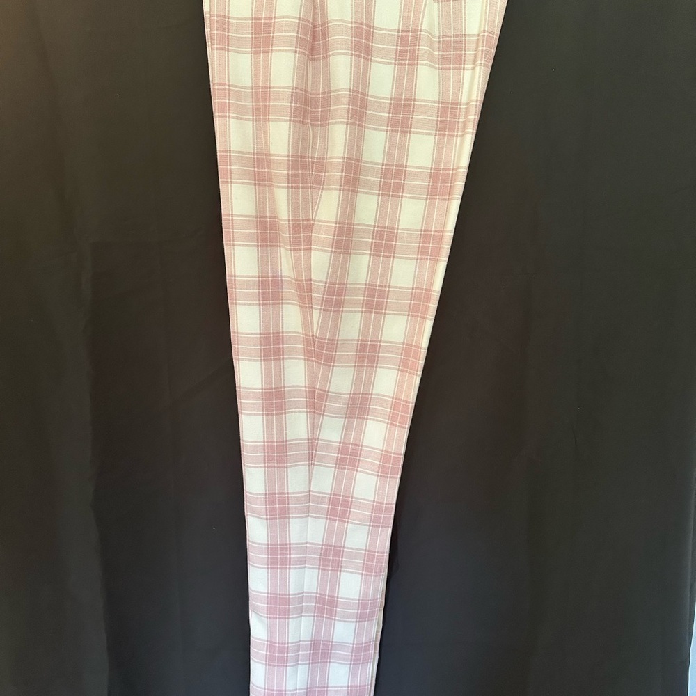 Elie Tahari Pink plaid Dress Pants US8